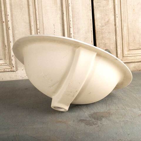 #46334 Porcelain Drop-in Bathroom Vanity Sink Bowl image 5