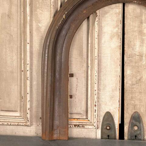 #46348 Salvaged Antique Cast Iron Fireplace Surround image 2