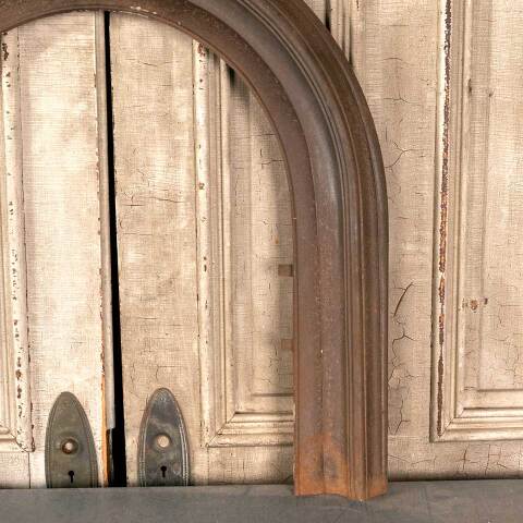 #46348 Salvaged Antique Cast Iron Fireplace Surround image 5