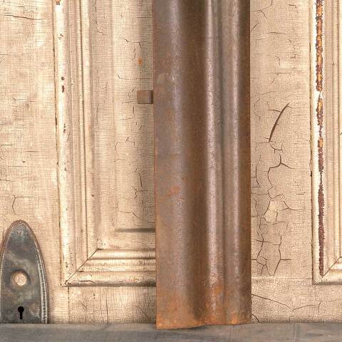 #46350 Salvaged Antique Cast Iron Fireplace Surround image 5