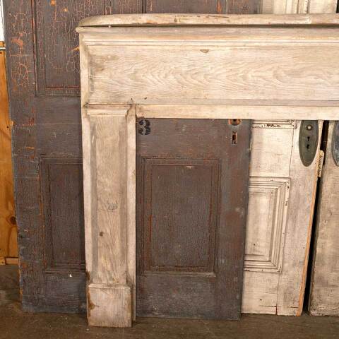 #46354 Salvaged Antique Wood Fireplace Mantel image 3