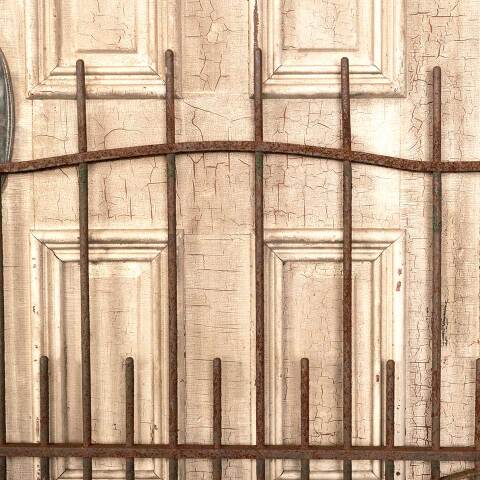 #46362 Salvaged Antique Wrought Iron Garden Gate image 4