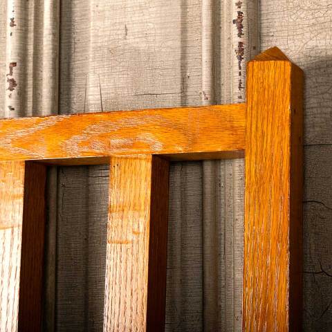 #46432 Salvaged Oak Interior Gate Railing image 4