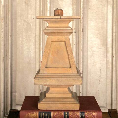 #46456 Salvaged Antique Oak Finial Furniture Part image 2