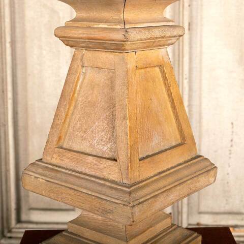 #46456 Salvaged Antique Oak Finial Furniture Part image 4