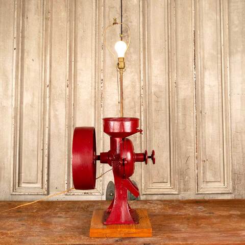 #46457 Repurposed Antique Grinder Table Lamp image 4