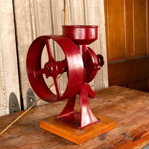 #46457 Repurposed Antique Grinder Table Lamp image 5