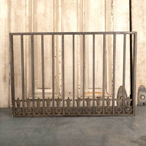 #46496 Salvaged Antique Cast Iron Architectural Grill image 4