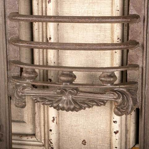 #46498 Salvaged Antique Cast Iron Fireplace Front image 4