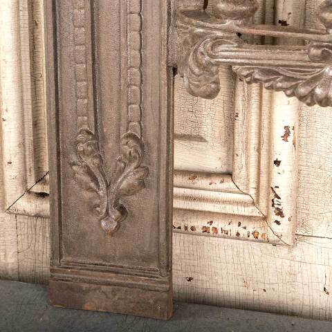#46498 Salvaged Antique Cast Iron Fireplace Front image 6