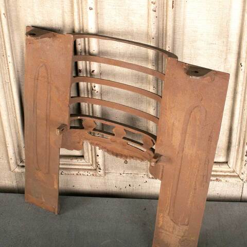 #46498 Salvaged Antique Cast Iron Fireplace Front image 7