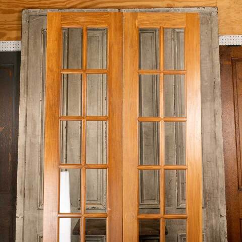 #46524 44x96 Salvaged 6 Lite Interior French Doors image 2