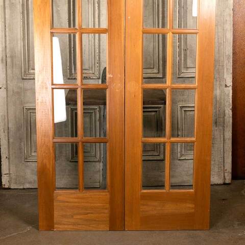 #46525 44x95 Salvaged 6 Lite Interior French Doors image 3