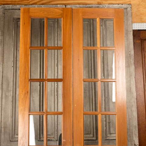 #46525 44x95 Salvaged 6 Lite Interior French Doors image 2