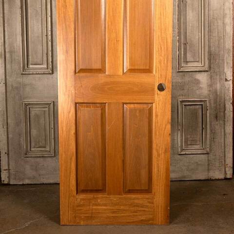 #46530 28x96 Salvaged Interior 4 Panel Wood Door image 3