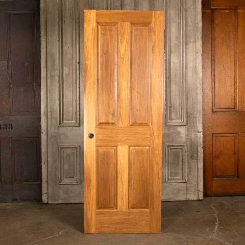 #46532 Salvaged Interior 4 Panel Wood Door image 5