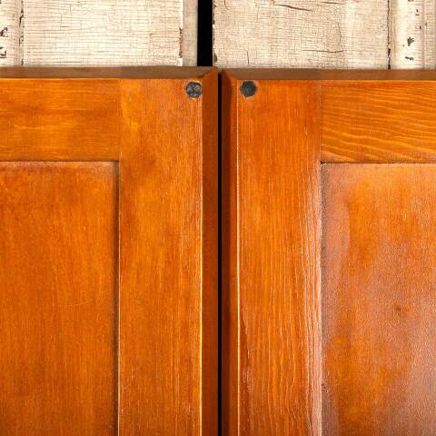 #46539 Pair of Salvaged Pine 16" Cabinet Doors image 5