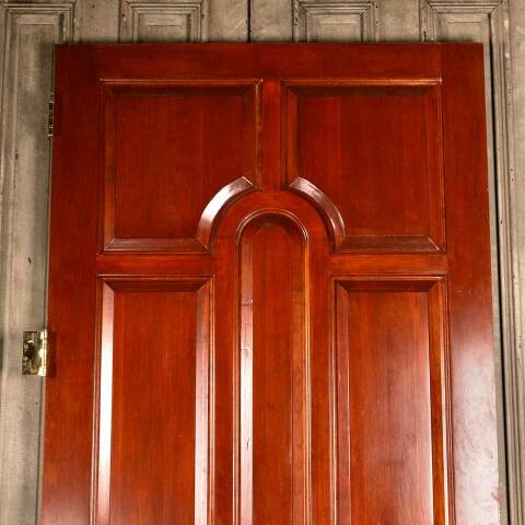 #46563 47x94 Salvaged Large Cherry Entry Door image 2
