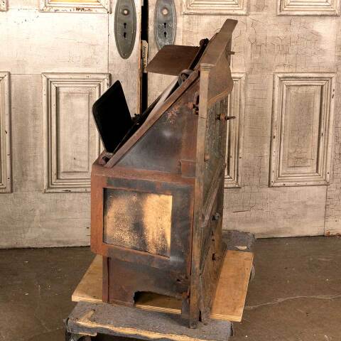 #46575 Antique Cast Iron Fireplace Insert & Surround image 8