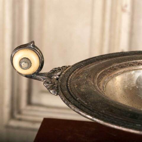 #46578 Small Antique Silver Serving Dish image 2