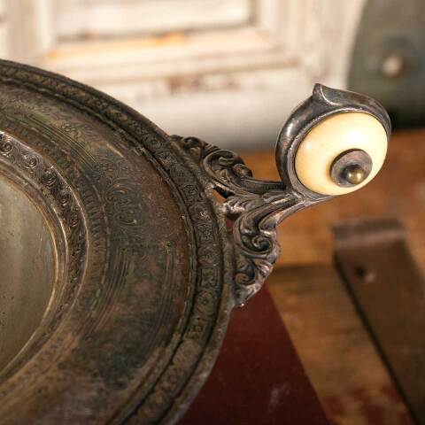 #46578 Small Antique Silver Serving Dish image 3