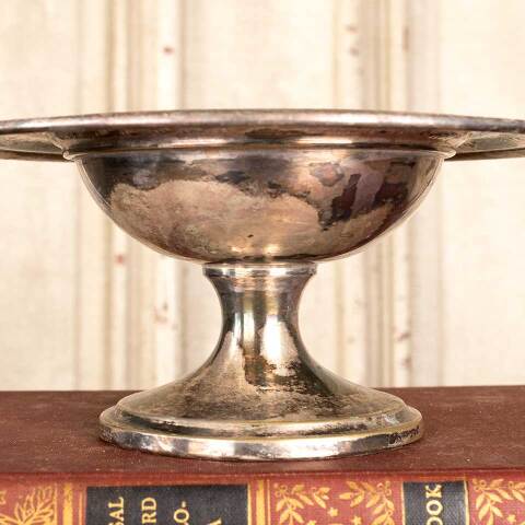 #46578 Small Antique Silver Serving Dish image 7