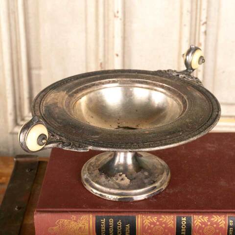 #46578 Small Antique Silver Serving Dish image 8