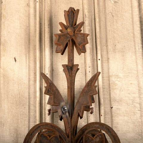 #46588 Antique Ornate Cast Iron Widow's Walk Post image 3