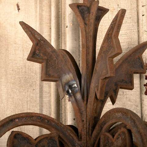 #46588 Antique Ornate Cast Iron Widow's Walk Post image 6