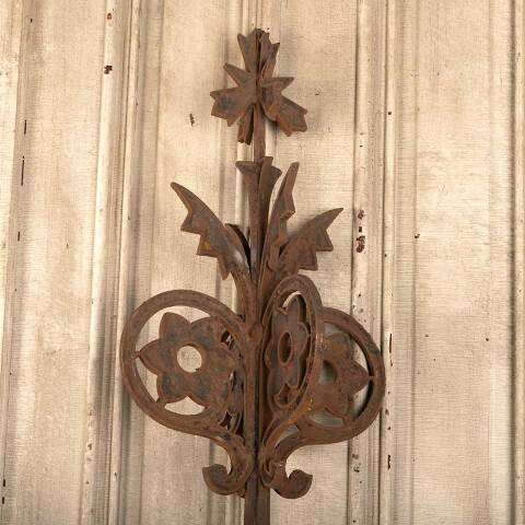 #46588 Antique Ornate Cast Iron Widow's Walk Post image 4