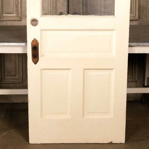 #46651 32x79 Salvaged Antique Half Lite Entry Door image 6