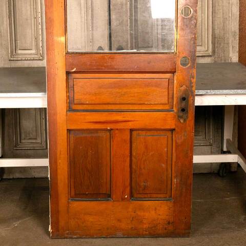 #46651 32x79 Salvaged Antique Half Lite Entry Door image 3