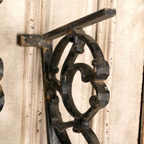 #46655 Pair of Heavy Antique Cast Iron Brackets image 3