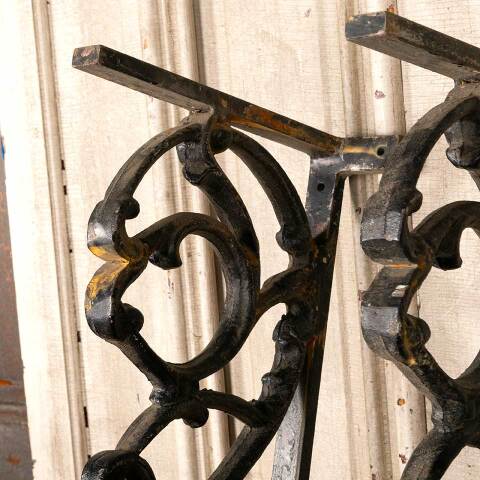 #46655 Pair of Heavy Antique Cast Iron Brackets image 5