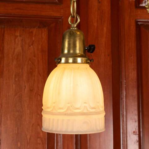 #46711 Salvaged Antique 2 Light Pendant Fixture image 3