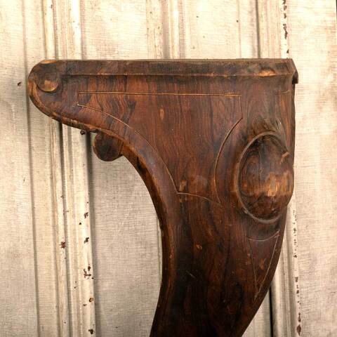 #46714 Antique Carved Wood Grand Piano Leg image 3