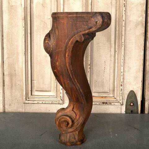 #46714 Antique Carved Wood Grand Piano Leg image 4