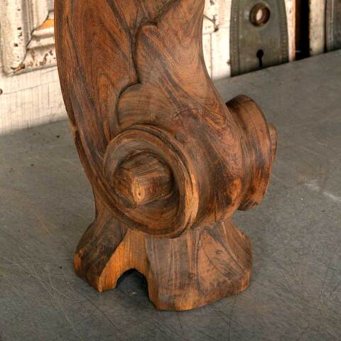 #46714 Antique Carved Wood Grand Piano Leg image 5