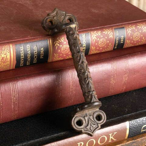 #46727 Ornate Cast Iron Victorian Window Sash Lift image 5