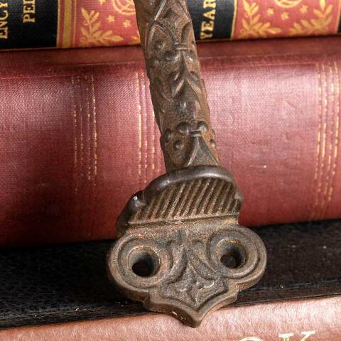 #46727 Ornate Cast Iron Victorian Window Sash Lift image 3