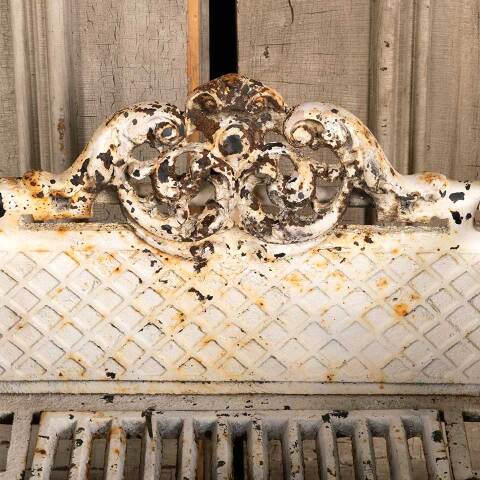 #46728 Victorian Cast Iron Fireplace Log Holder image 2