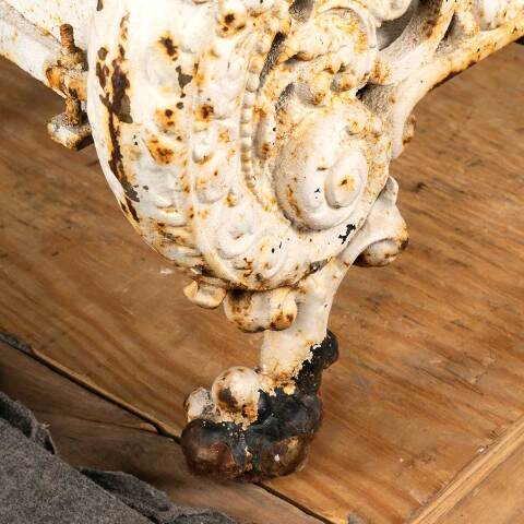 #46728 Victorian Cast Iron Fireplace Log Holder image 8