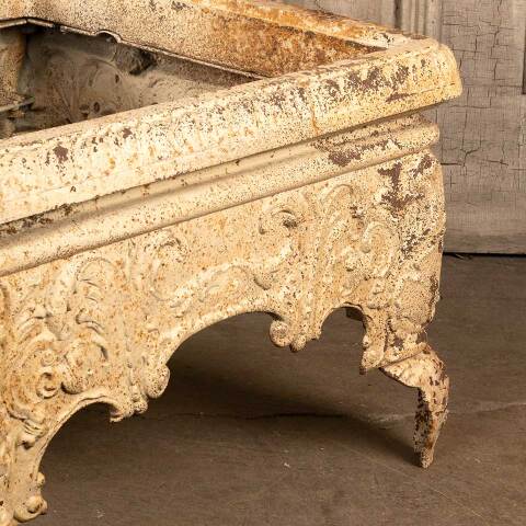 #46763 Salvaged Antique Ornate Cast Iron Stove Base image 7