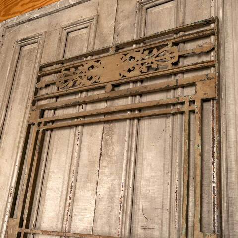 #46774 Antique Metal Architectural Building Panel image 7