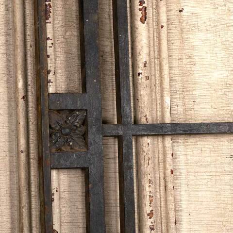 #46774 Antique Metal Architectural Building Panel image 3