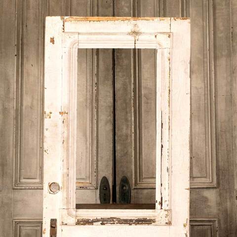 #46783 32x78 Salvaged Victorian Half Lite Entry Door image 2