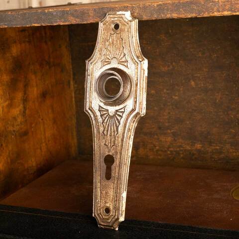 #46796 Antique Russell & Erwin Doorknob Backplate image 2