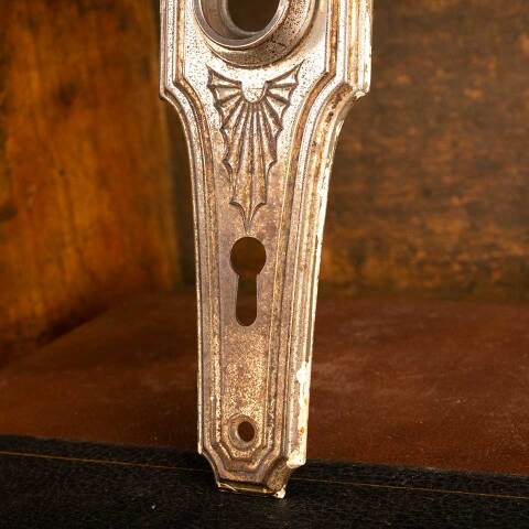 #46796 Antique Russell & Erwin Doorknob Backplate image 5