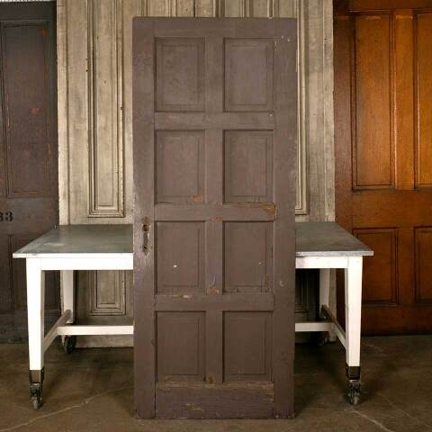 #46845 32x79 Salvaged Antique 8 Panel Interior Door image 5
