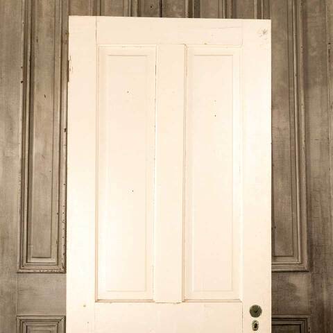 #46848 32x80 Antique 4 Panel Wood Interior Door image 2